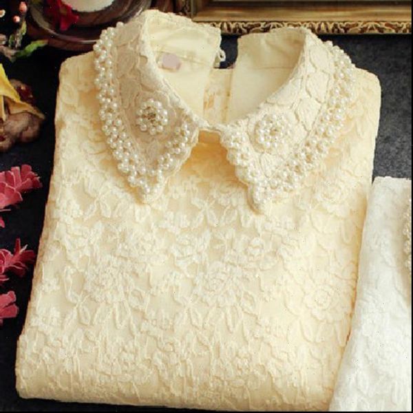 design women blouses lace blouse and shirts thicken warm fleece solid beige white flower embroidery pearl slim office lady
design women blouses lace blouse and shirts thicken warm fleece solid beige white flower embroidery pearl slim office lady