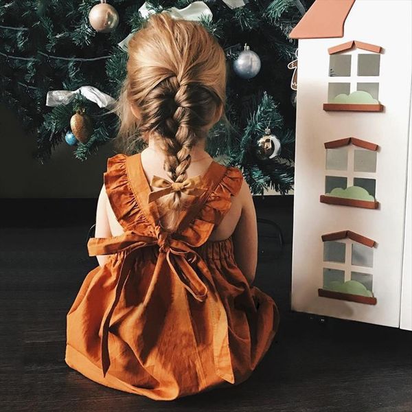newborn baby summer orange sleeveless girl dress princess party fashion cross backless toddler girls clothing szie of 80 110, Red;yellow
newborn baby summer orange sleeveless girl dress princess party fashion cross backless toddler girls clothing szie of 80 110, Red;yellow