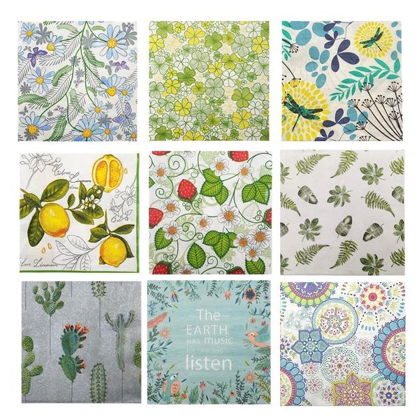 packaging dinner service decoupage napkins clover leaf green plants floral paper for disposable decorative party tissue tableware
packaging dinner service decoupage napkins clover leaf green plants floral paper for disposable decorative party tissue tableware