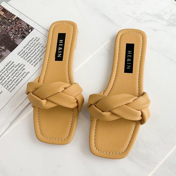 slippers soft leather women summer shoes woman square toe sandals flat beach female fashion zapatillas mujer, Black
slippers soft leather women summer shoes woman square toe sandals flat beach female fashion zapatillas mujer, Black