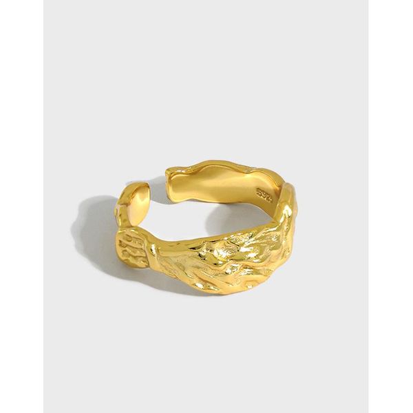 korean ins minority irregular tin paper texture s925 sterling silver ring female cluster rings, Golden;silver
korean ins minority irregular tin paper texture s925 sterling silver ring female cluster rings, Golden;silver