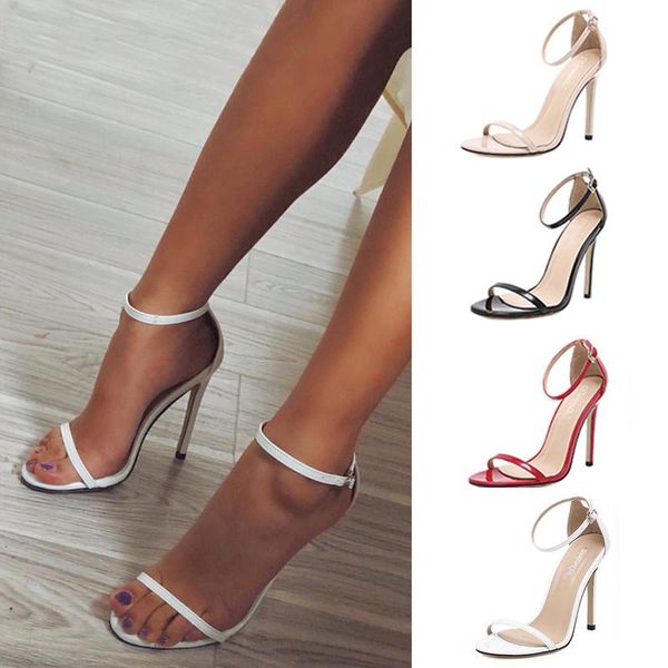 women sandals summer shoes leather peep toes ankle strap high heels ladies party wedding black sandalia mujer
women sandals summer shoes leather peep toes ankle strap high heels ladies party wedding black sandalia mujer