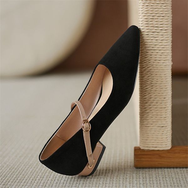 sandals lambskin mary janes women's shoes buckle spring/fall belts flats pointed fingers of thick feet 1amm, Black
sandals lambskin mary janes women's shoes buckle spring/fall belts flats pointed fingers of thick feet 1amm, Black