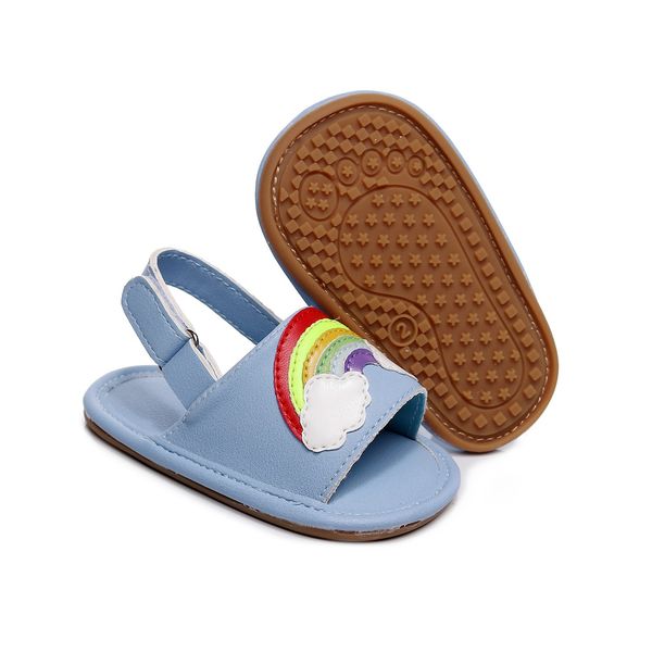 sandals baby boys girls cute rainbow print soft-soled sandals pu leather non-slip breathable princess shoes 0-24m, Black;red
sandals baby boys girls cute rainbow print soft-soled sandals pu leather non-slip breathable princess shoes 0-24m, Black;red