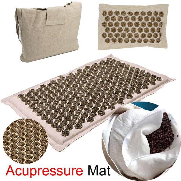 yoga mats mat acupressure massager and pillow set relaxation relieve stress body lotus pain cushion
yoga mats mat acupressure massager and pillow set relaxation relieve stress body lotus pain cushion