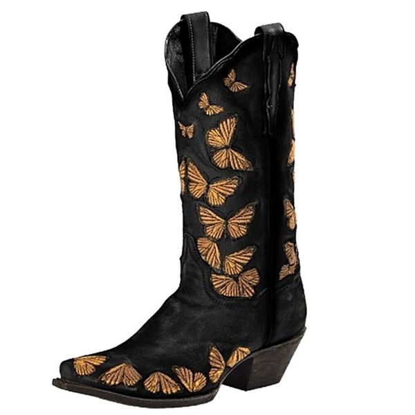 boots 2021 women's rustic tan embroidered cowgirl western ladies retro handmade cowboy long l*5, Black 
boots 2021 women's rustic tan embroidered cowgirl western ladies retro handmade cowboy long l*5, Black