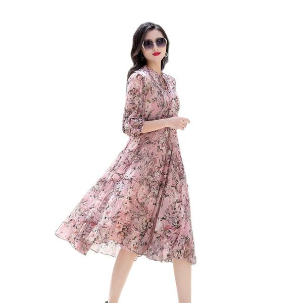 casual dresses ctl21043 fashion 2021 luxury 100% silk dress french romantic light color floral summer, Black;gray
casual dresses ctl21043 fashion 2021 luxury 100% silk dress french romantic light color floral summer, Black;gray