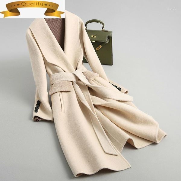 women's wool & blends autumn winter women jacket double-side woolen coat female korean coats alpaca vintage long jackets kqn31019 my111, Black
women's wool & blends autumn winter women jacket double-side woolen coat female korean coats alpaca vintage long jackets kqn31019 my111, Black
