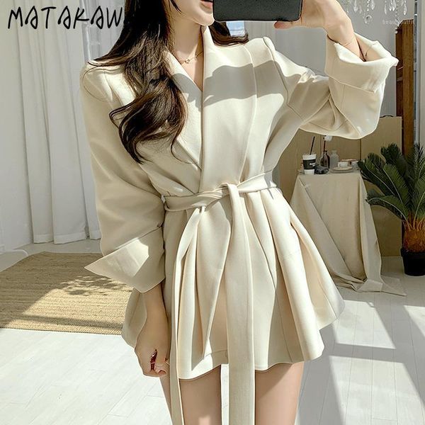 long-sleeved suit coat women korean chic notched blazers elegant lace-up waist blazer women's suits &, White;black
long-sleeved suit coat women korean chic notched blazers elegant lace-up waist blazer women's suits &, White;black