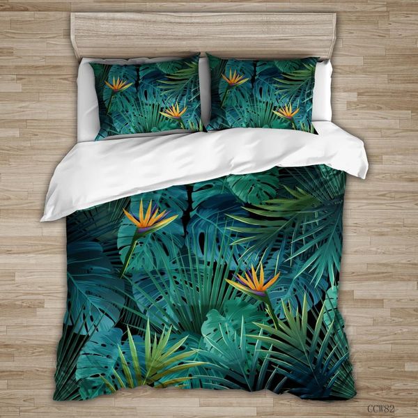 bedding sets 3d printed modern tropical leaf duvet cover pillowcase king size bed set quilt bedclothes 2/3pcs
bedding sets 3d printed modern tropical leaf duvet cover pillowcase king size bed set quilt bedclothes 2/3pcs