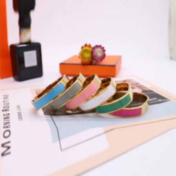 fashion rose gold 316lstainless steel enamel bangle women men bangles jewelry bracelets bracelet give gifts contain box, Black
fashion rose gold 316lstainless steel enamel bangle women men bangles jewelry bracelets bracelet give gifts contain box, Black