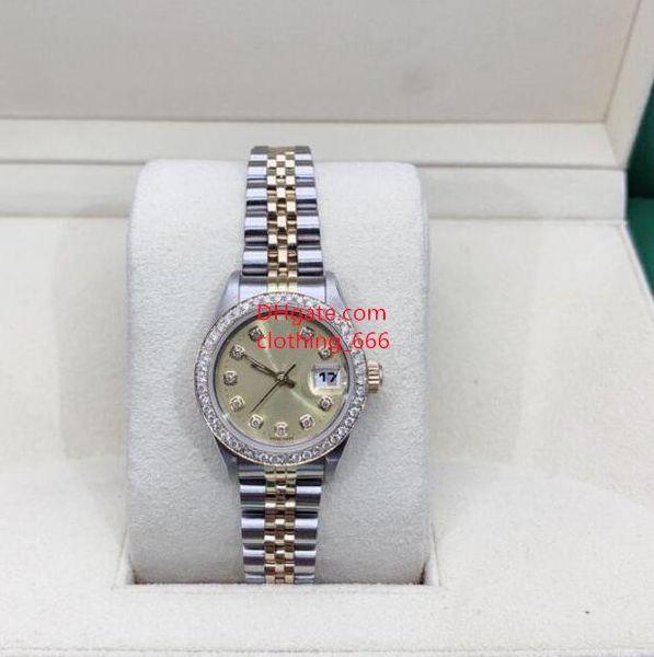 waterproof women classic watch 79174 69173 26mm diamond dial big magnifier mechanical automatic jubilee steel bracelet luxury ladies watches, Slivery;brown
waterproof women classic watch 79174 69173 26mm diamond dial big magnifier mechanical automatic jubilee steel bracelet luxury ladies watches, Slivery;brown