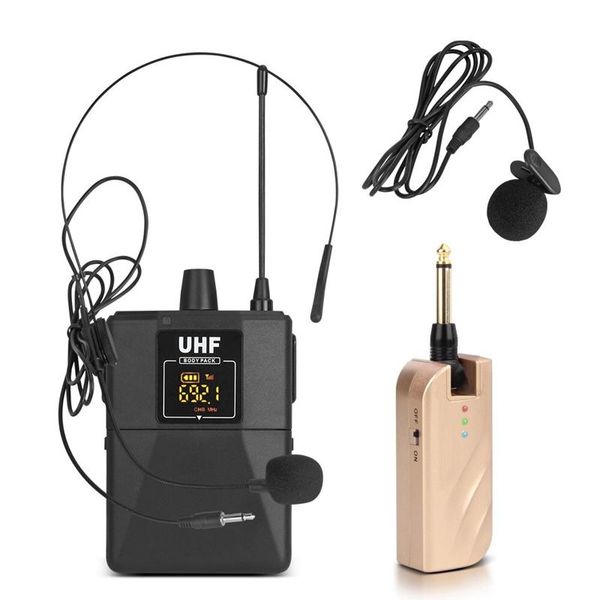 20-channel uhf wireless lavalier lapel microphone system bodypack transmitter, mini mic & portable receiver microphones
20-channel uhf wireless lavalier lapel microphone system bodypack transmitter, mini mic & portable receiver microphones