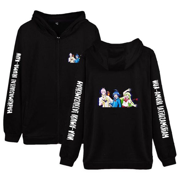 men's hoodies & sweatshirts mairimashita iruma-kun anime fashion zipper women/men long sleeve hooded sweatshirt casual streetwear cloth, Black
men's hoodies & sweatshirts mairimashita iruma-kun anime fashion zipper women/men long sleeve hooded sweatshirt casual streetwear cloth, Black
