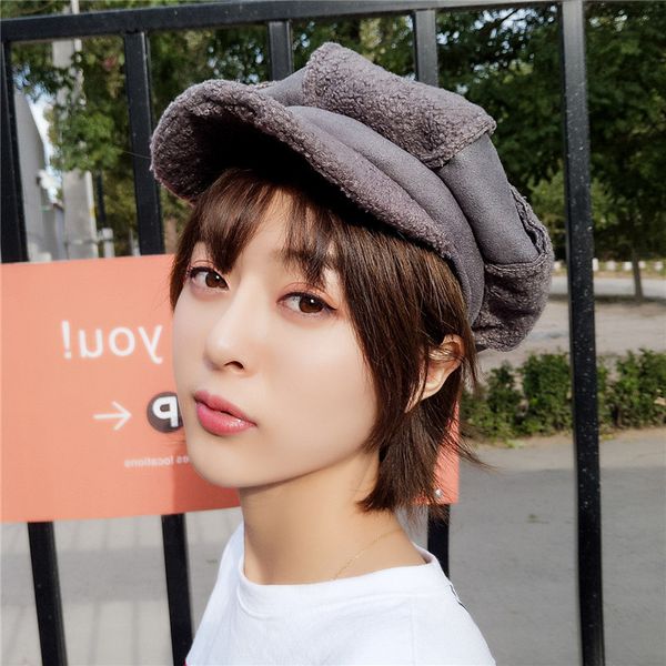 version autumn winter octagonal hat female british baseball fashion beret flat cap, Blue;gray
version autumn winter octagonal hat female british baseball fashion beret flat cap, Blue;gray