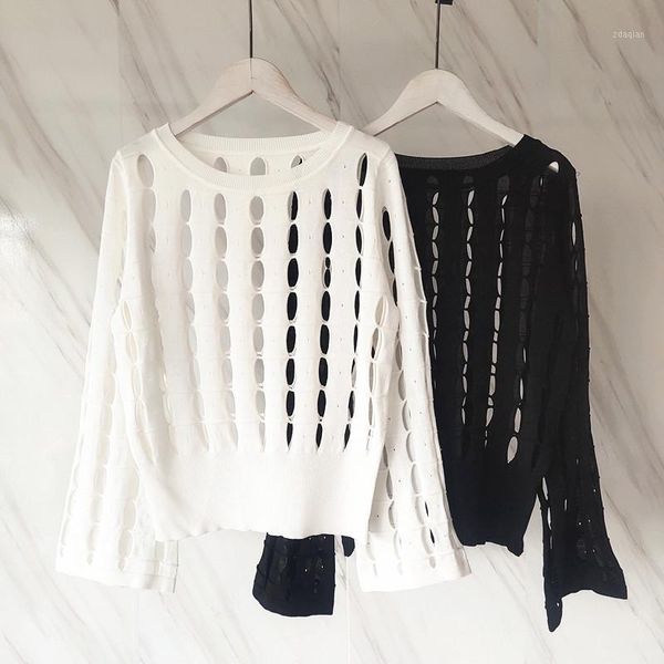 loose autumn sweater hole hollow female fashion casual cotton pullovers women simple solid colors o-neck knit thin sweaters women's, White;black
loose autumn sweater hole hollow female fashion casual cotton pullovers women simple solid colors o-neck knit thin sweaters women's, White;black