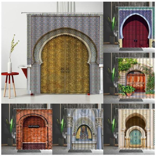 moroccan bath curtain old fashioned wooden door retro arched pattern waterproof bathroom set with hooks shower curtains
moroccan bath curtain old fashioned wooden door retro arched pattern waterproof bathroom set with hooks shower curtains