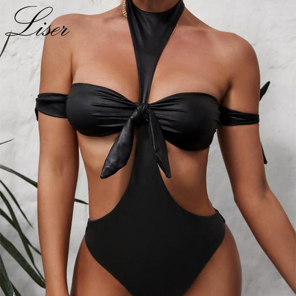 solid color padded halter-neck knotted hollow irregular bikini wholesale women's swimwear, White;black
solid color padded halter-neck knotted hollow irregular bikini wholesale women's swimwear, White;black