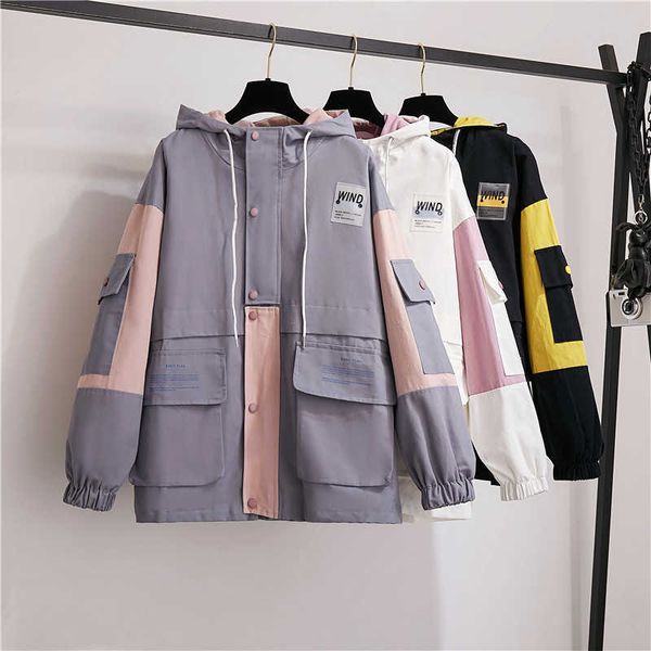 jacket female autumn korea ins harajuku streetwear bf goods vintage fashion loose hooded long-sleeved casual women's jacket 210608, Black;brown
jacket female autumn korea ins harajuku streetwear bf goods vintage fashion loose hooded long-sleeved casual women's jacket 210608, Black;brown