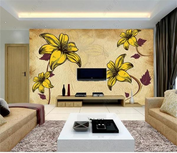 custom size 3d po wallpaper mural living room fashionable and simple lily picture sofa tv backdrop for wall wallpapers
custom size 3d po wallpaper mural living room fashionable and simple lily picture sofa tv backdrop for wall wallpapers