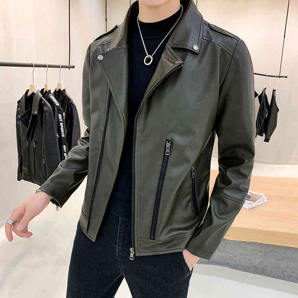 & fur fashion men's faux leather jacket solid coat short cool moro&biker outwear zipper up rivets a13 623y, Black
& fur fashion men's faux leather jacket solid coat short cool moro&biker outwear zipper up rivets a13 623y, Black