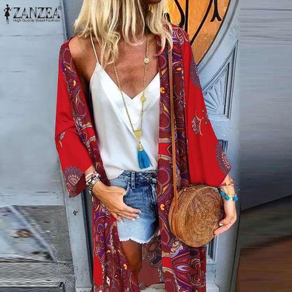 women's blouses & shirts summer bohemian beach cardigans women open front long sleeve kimono vintage floral printed blouse holiday sh, White
women's blouses & shirts summer bohemian beach cardigans women open front long sleeve kimono vintage floral printed blouse holiday sh, White