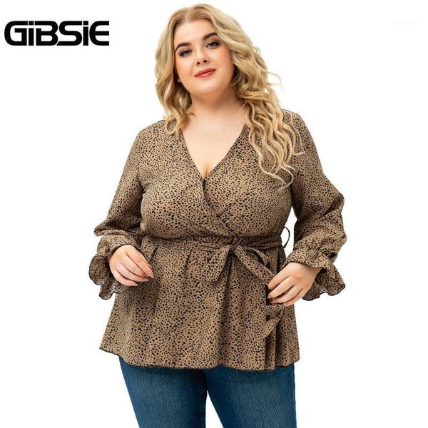 plus size t-shirt gibsie dalmatian print deep v neck belted blouse women 4xl 5xl autumn casual long sleeve blouses 2021, Black
plus size t-shirt gibsie dalmatian print deep v neck belted blouse women 4xl 5xl autumn casual long sleeve blouses 2021, Black
