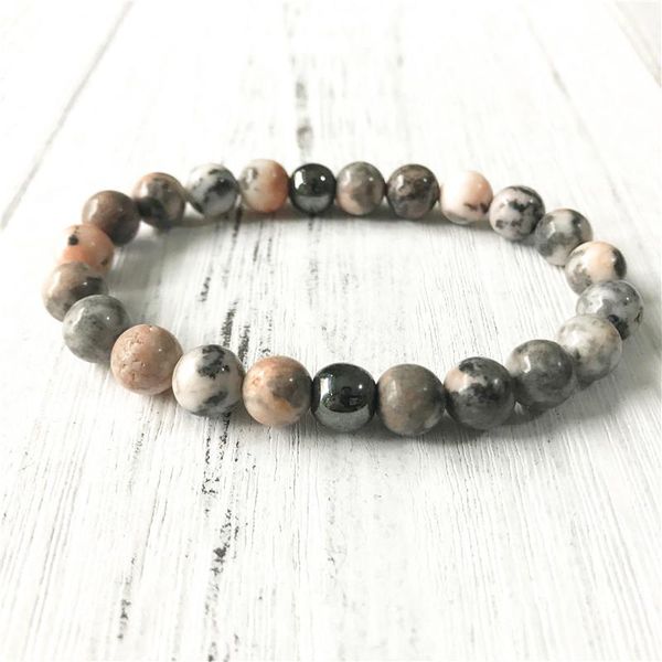 charm bracelets 2021 style pink zebra jaspers yoga mala bracelet hematite power energy wrist jewelry gift for men or women, Golden;silver
charm bracelets 2021 style pink zebra jaspers yoga mala bracelet hematite power energy wrist jewelry gift for men or women, Golden;silver