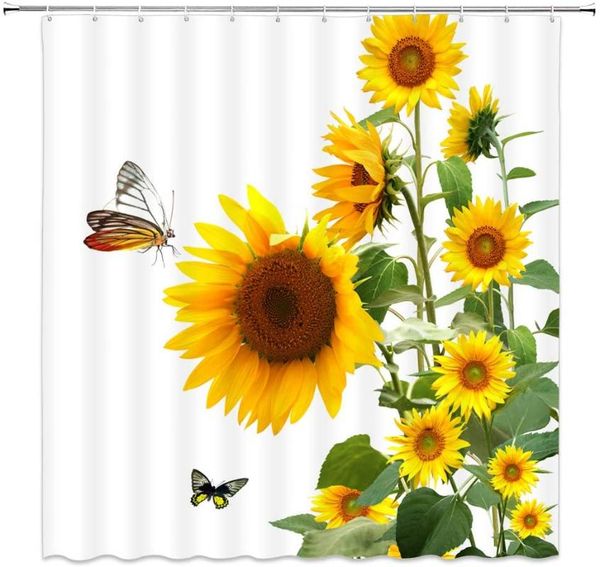 yellow sunflower shower curtains plant flower butterfly bathroom waterproof polyester fabric home bath decor accessories set
yellow sunflower shower curtains plant flower butterfly bathroom waterproof polyester fabric home bath decor accessories set