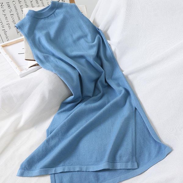 sleeveless blue solid dress women silky evening party female elegant folk 2021 spring summer casual dresses, Black;gray
sleeveless blue solid dress women silky evening party female elegant folk 2021 spring summer casual dresses, Black;gray