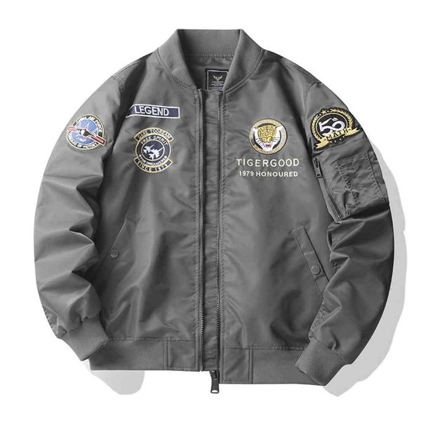 spring and autumn new air force ma1 pilot jacket men's tiger embroidered baseball jacket large size tooling fashion, Black;brown
spring and autumn new air force ma1 pilot jacket men's tiger embroidered baseball jacket large size tooling fashion, Black;brown
