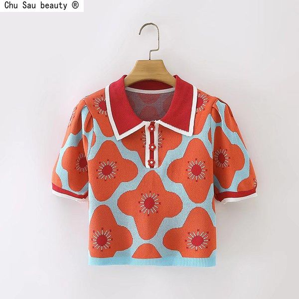 women's sweaters autumn 2021 fashion vintage casual collar flower jacquard short-sleeve tight-fitting sweater women knitted pullover, White;black
women's sweaters autumn 2021 fashion vintage casual collar flower jacquard short-sleeve tight-fitting sweater women knitted pullover, White;black