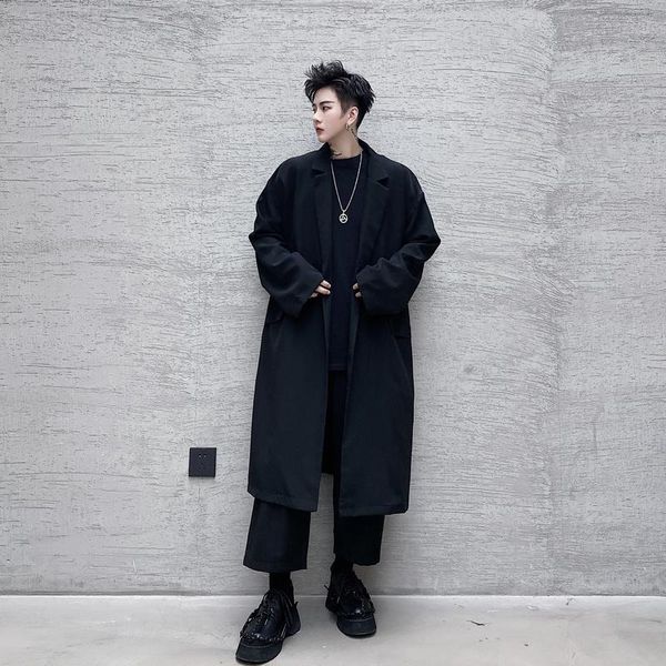 male vintage fashion loose black trenchcoat outerwear windbreaker men japan style streetwear long blazers suit coat men's suits &, White;black
male vintage fashion loose black trenchcoat outerwear windbreaker men japan style streetwear long blazers suit coat men's suits &, White;black