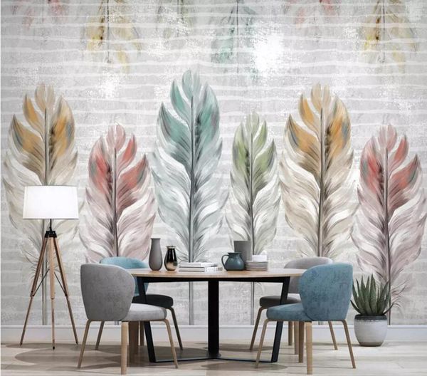 wallpapers dropship custom large 3d wallpaper mural nordic hand-painted colored feathers modern background wall decoration
wallpapers dropship custom large 3d wallpaper mural nordic hand-painted colored feathers modern background wall decoration