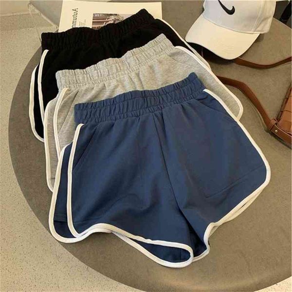 sportswomen's cotton shorts summer new simple leisure fitness yoga running pants, Black
sportswomen's cotton shorts summer new simple leisure fitness yoga running pants, Black