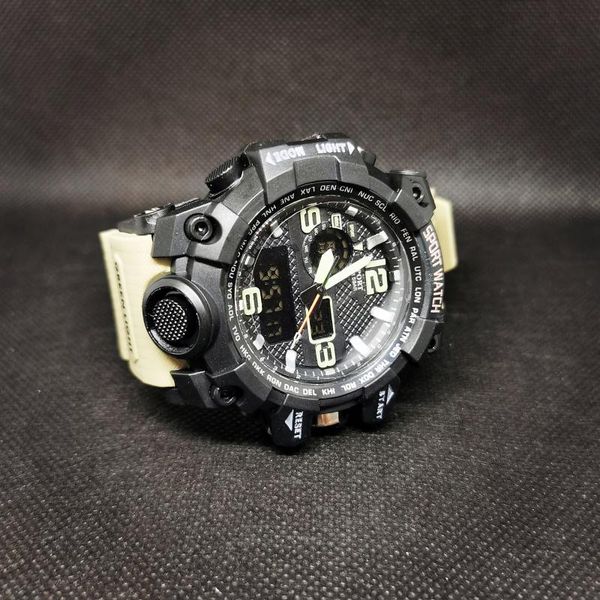 brand men sports watches dual display analog digital led electronic quartz wristwatches relogio military watch montre homme, Slivery;brown
brand men sports watches dual display analog digital led electronic quartz wristwatches relogio military watch montre homme, Slivery;brown