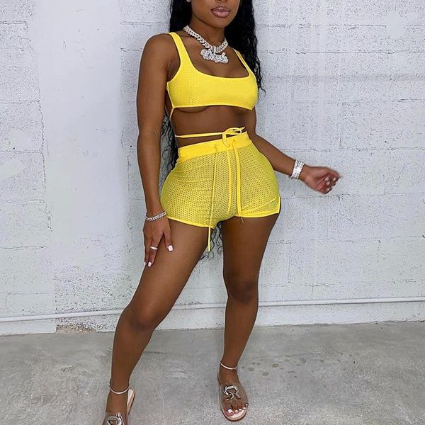 women's tracksuits 2 pieces sportswear set female mesh solid color tanks crop shorts bandage clothes suit outfit tracksuit for summer w, Gray
women's tracksuits 2 pieces sportswear set female mesh solid color tanks crop shorts bandage clothes suit outfit tracksuit for summer w, Gray