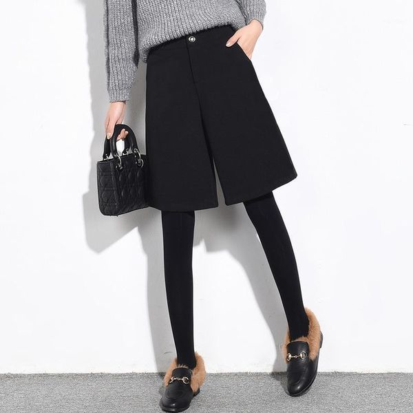 women's shorts wide leg half long high waist women autumn winter fashion all-match wool female casual black gray woolen, White;black
women's shorts wide leg half long high waist women autumn winter fashion all-match wool female casual black gray woolen, White;black