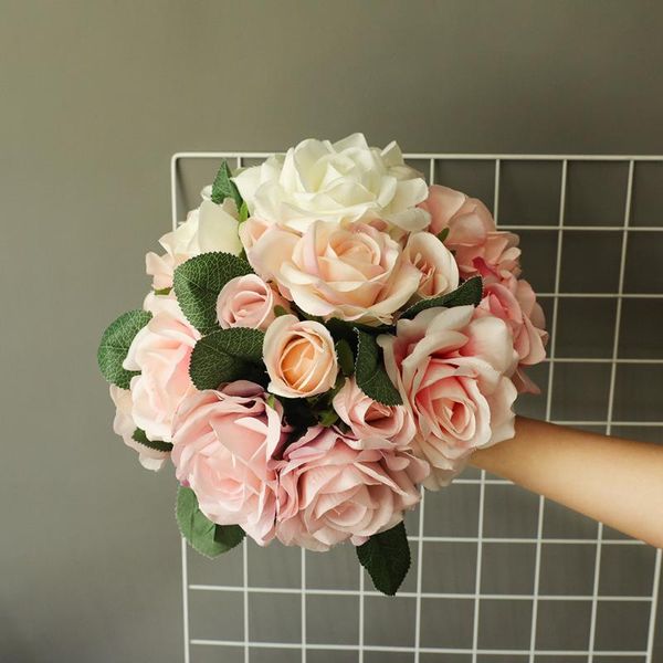 decorative flowers & wreaths artificial 6heads roses bunch fake wedding bouquet bride hand holding rose home decoration floral wreath
decorative flowers & wreaths artificial 6heads roses bunch fake wedding bouquet bride hand holding rose home decoration floral wreath