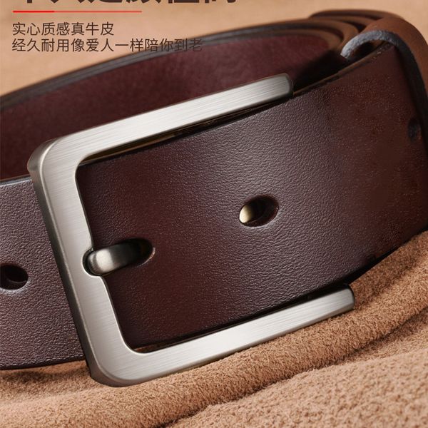 kangaroo men's belt pin buckle cowhide youth fashion korean simple business jeans casual pants, Black;brown
kangaroo men's belt pin buckle cowhide youth fashion korean simple business jeans casual pants, Black;brown