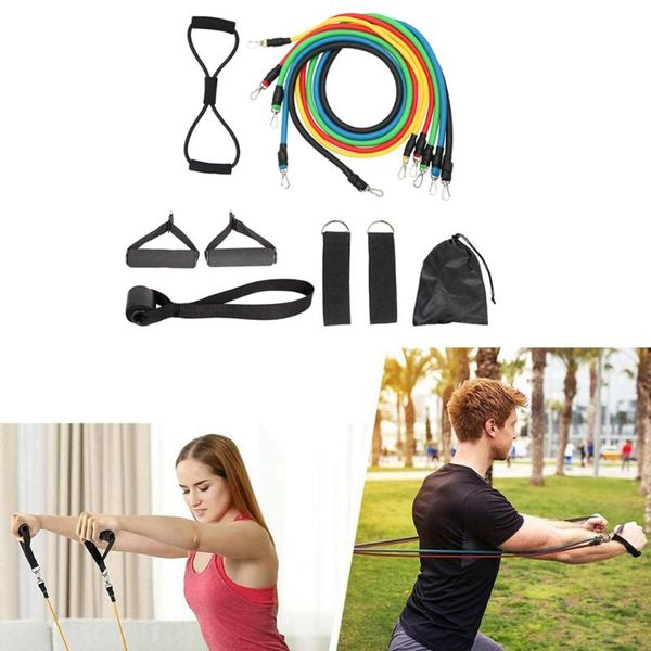 resistance bands fitness training belt 12pcs/set yoga set elastic pull rope expander gym home workout sports equipment
resistance bands fitness training belt 12pcs/set yoga set elastic pull rope expander gym home workout sports equipment