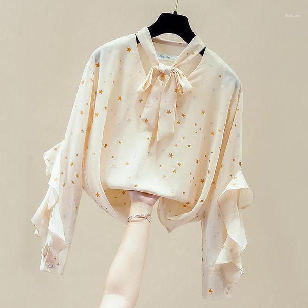 long sleeve blouse women blusas mujer de moda 2021 bow v-neck print chiffon shirt blusa womens and blouses d771 women's & shirts, White
long sleeve blouse women blusas mujer de moda 2021 bow v-neck print chiffon shirt blusa womens and blouses d771 women's & shirts, White