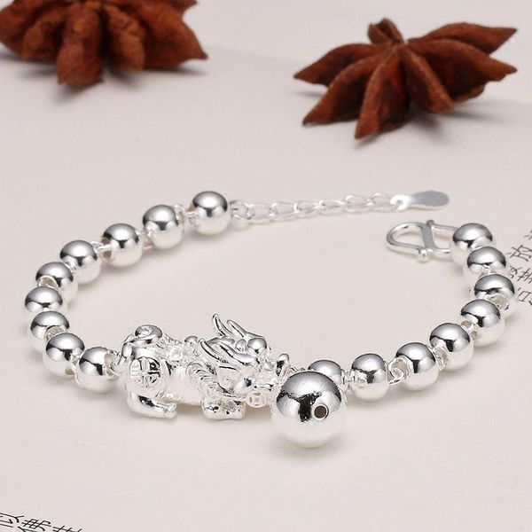 other bracelets real silver 925 bracelet chain for women smooth ball lucky pixiu link 6.5-7.5''l gift, Golden;silver
other bracelets real silver 925 bracelet chain for women smooth ball lucky pixiu link 6.5-7.5''l gift, Golden;silver