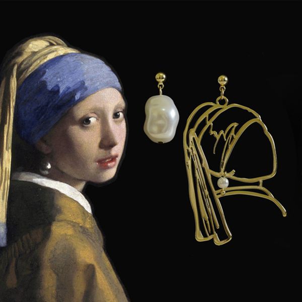 copper asymmetric girl pearl earrings artistic style restoring ancient ways women fashion jewelry accessories, Golden
copper asymmetric girl pearl earrings artistic style restoring ancient ways women fashion jewelry accessories, Golden