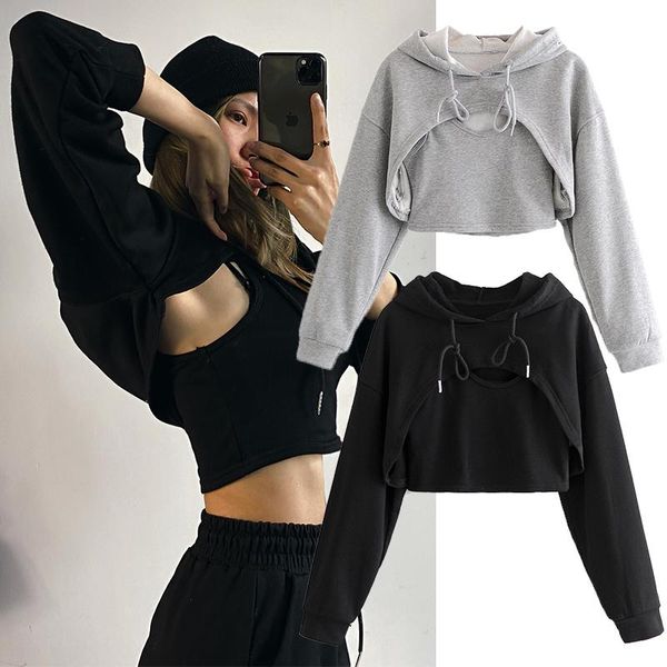 women's hoodies & sweatshirts 2021 women 2pcs solid color sling tube hoodie winter ladies pullovers long sleeve hooded jacket, Black
women's hoodies & sweatshirts 2021 women 2pcs solid color sling tube hoodie winter ladies pullovers long sleeve hooded jacket, Black