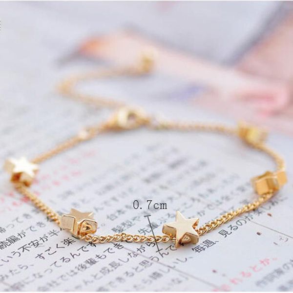 bangle bracelet rose gold stars metal women's bracelets literary jewelry fashion, Black
bangle bracelet rose gold stars metal women's bracelets literary jewelry fashion, Black