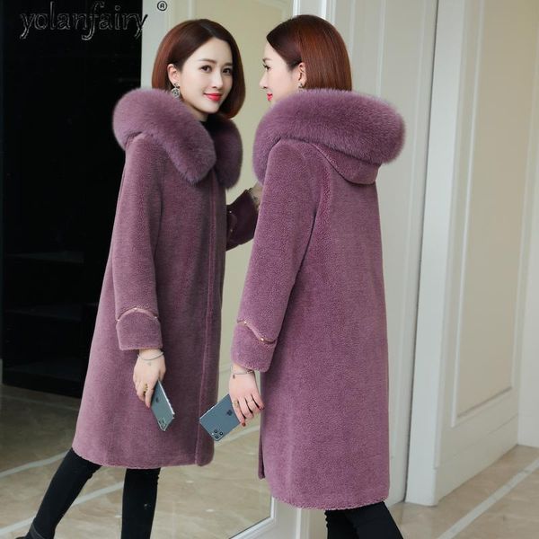 women's fur & faux 2021 real coat women 100% wool female jacket winter clothes hooded collar fashion coats ropa de mujer 1957 pph1547, Black
women's fur & faux 2021 real coat women 100% wool female jacket winter clothes hooded collar fashion coats ropa de mujer 1957 pph1547, Black