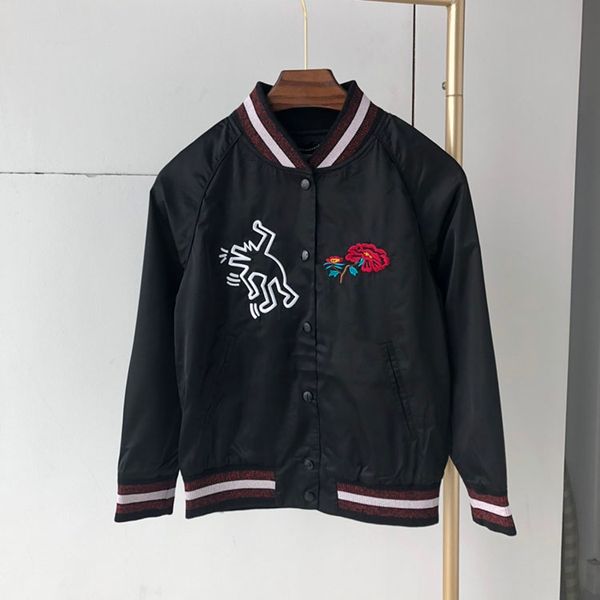 early autumn loose jacket american retro design sense versatile high street baseball uniform women,xqnm724 2011, Black;brown
early autumn loose jacket american retro design sense versatile high street baseball uniform women,xqnm724 2011, Black;brown