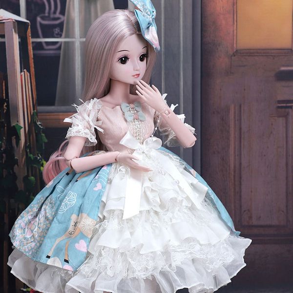 60cm Fashion Girl Dolls Large Original Handmade 1/3 Doll Full Set 20 Jointed Doll Girls Toys for Children Kids Gif Fashion Doll
60cm Fashion Girl Dolls Large Original Handmade 1/3 Doll Full Set 20 Jointed Doll Girls Toys for Children Kids Gif Fashion Doll