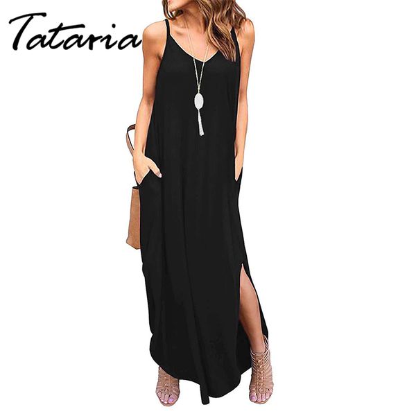 tataria women's spaghetti strap long dress sleeveless es casual loose vintage v-neck ankle length 210514, Black;gray
tataria women's spaghetti strap long dress sleeveless es casual loose vintage v-neck ankle length 210514, Black;gray